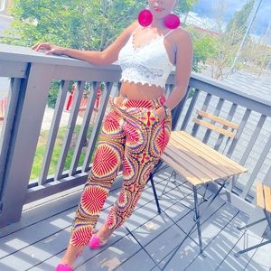 Beautiful colorful Ankara pants.
